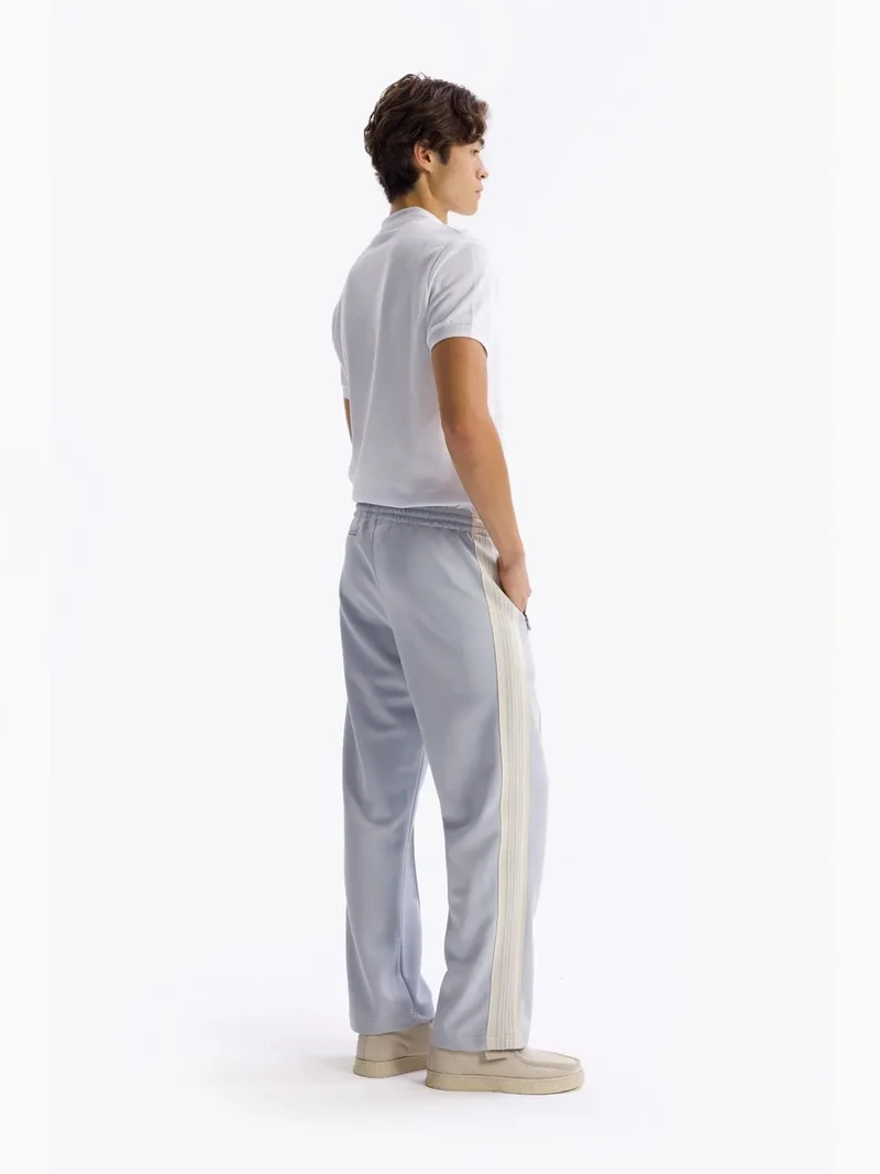 Giesto Grey GIESTO Regular Fit Elastic Waist Pants with Stripes for Men | Best Price UAE